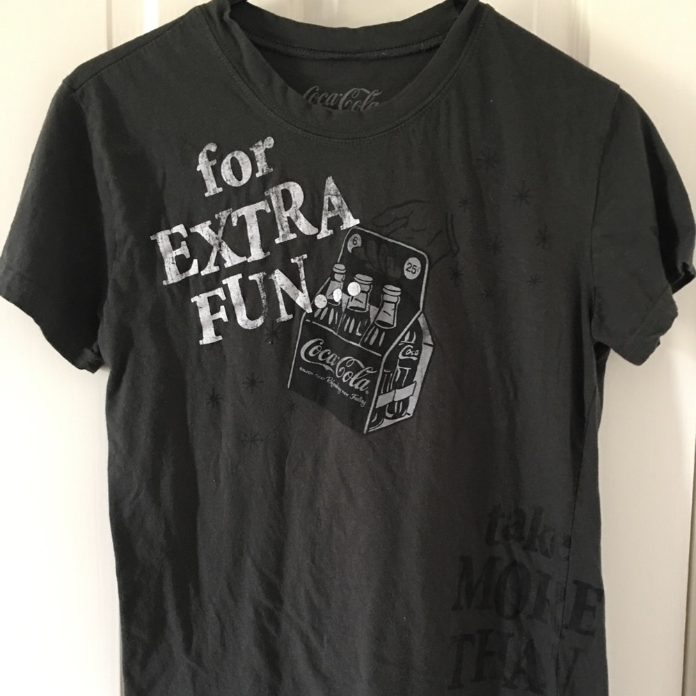 Vintage Coca Cola Tee - sz L black